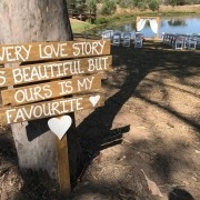 Wedding Ceremony Sign with Celebrant Brisbane