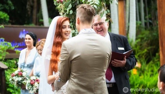 Rainforest Retreat Wedding Venue with Brisbane Celebrant Michael Janz
