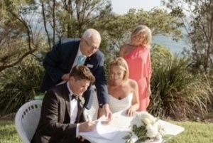 the Harbour Lawn with Gunners’ Barracks Wedding Celebrant Michael janz