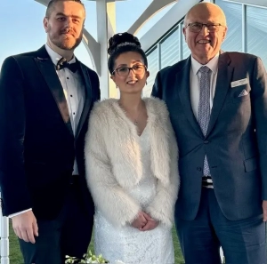 Cosy Sydney winter wedding near sunset